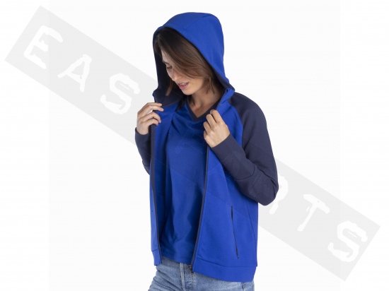 Sweatshirt mit Reißverschluss YAMAHA Paddock Blue TeamWear 2024 Kasua blau